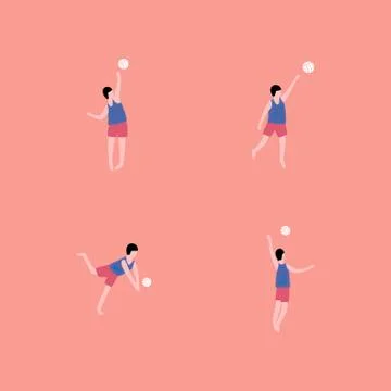 Volleyball Stock Illustration