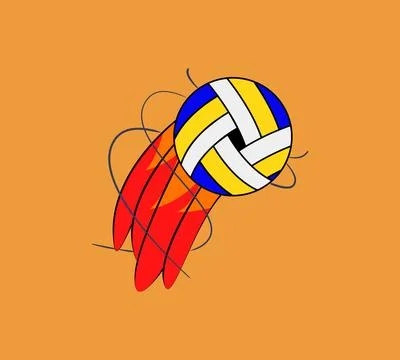 Volleyball illustration vector Stock Illustration