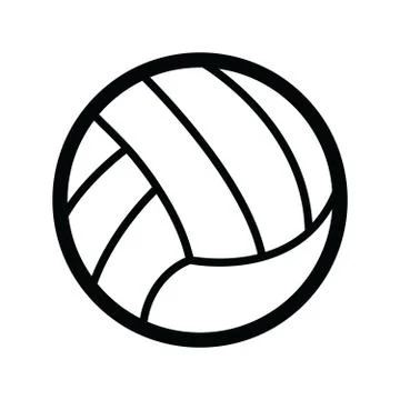 Volleyball isolated on a white Stock Illustration