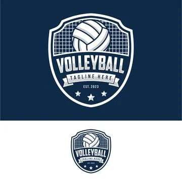 Volleyball logo Illustrazione stock