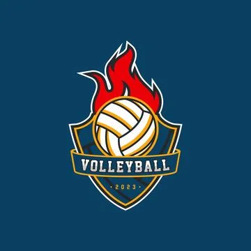 Volleyball logo Stock Illustration
