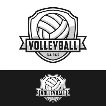 Volleyball logo Stock Illustration