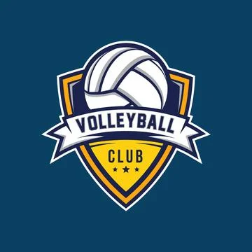 Volleyball logo Illustrazione stock