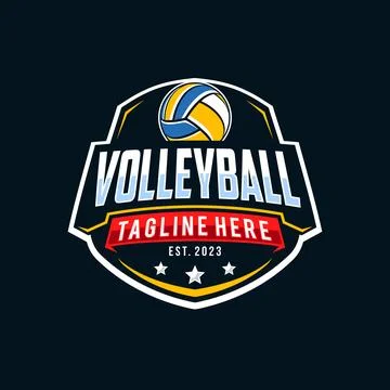 Volleyball logo Illustrazione stock