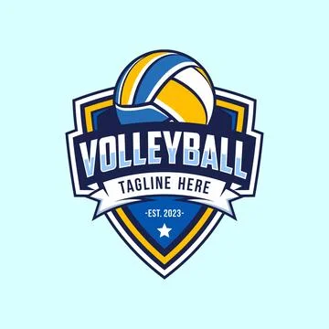 Volleyball logo Stock Illustration