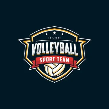 Volleyball logo Illustrazione stock