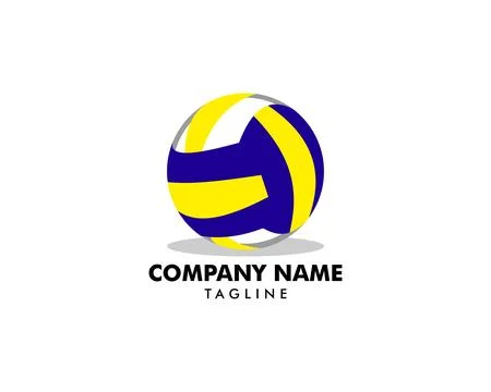 Volleyball logo template vector illustration Stock Illustration