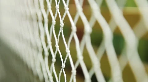 Volleyball net in the gym closeup Видео 53752210