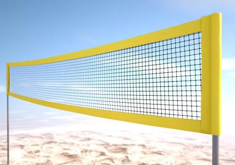 Volleyball Net Stock Illustration