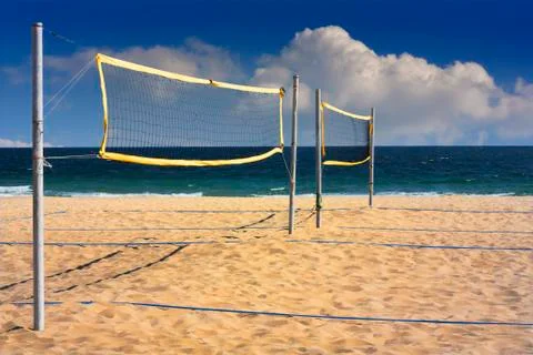 Volleyball net Stock Photos