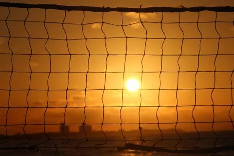 Volleyball net Stock Photos