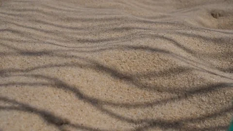 Volleyball net on the sand background. close-up . Shadow from the net Stock Footage 280702751
