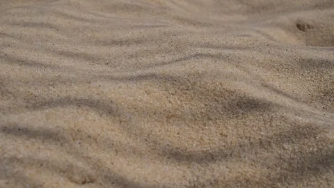 Volleyball net on the sand background. close-up . Shadow from the net Stock Footage 283125428