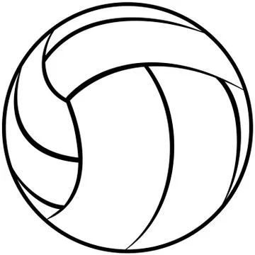 Volleyball outline Stock Illustration