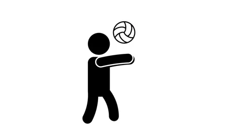 Volleyball Pass Training Stock Footage 335679416