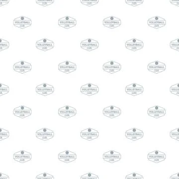 Volleyball pattern vector seamless 스톡 일러스트