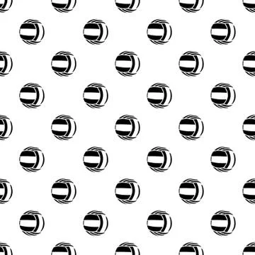Volleyball pattern vector seamless Illustrazione stock