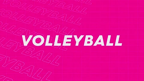 Volleyball pink creative promotion program broadcast sport design. Promo ti.. Stock Footage 259737737