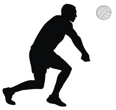 Volleyball player Stock Illustration