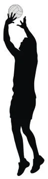 Volleyball player Stock Illustration