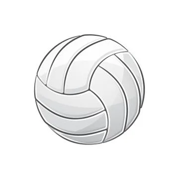 Volleyball with stroke Stock Illustration