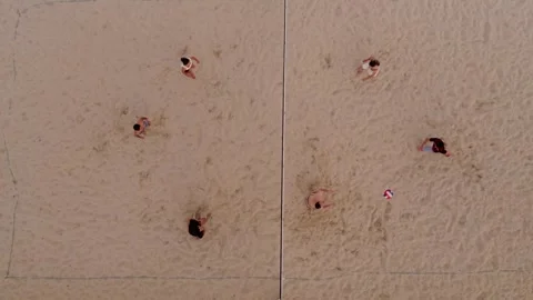 Volleyball Top Down View Stock Footage 249624357
