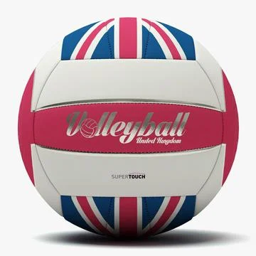 Volleyball UK Ball Spiral 3D Model