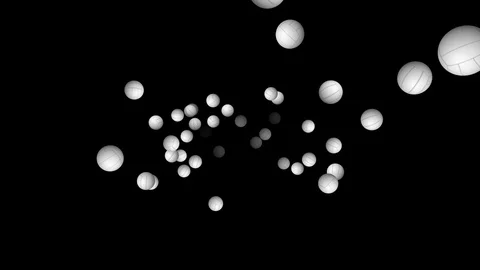 Volleyball V1 - seamless looping, alpha channels and 4K Stock Footage 89150849