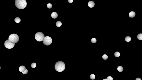 Volleyball V2 - seamless looping, alpha channels and 4K Stock Footage 89150884