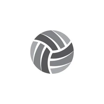 Volleyball vector logo ball icon symbol Stock Illustration