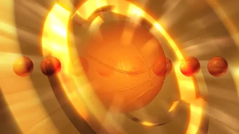 Vollyball with balls spherical motion background Stock-Footage 253791056