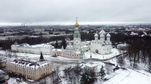 Vologda Kremlin Stock Footage 169990915