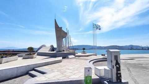Volos port view Stock Photos