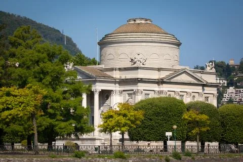 Volta Temple in Como, Italy Stock Photos