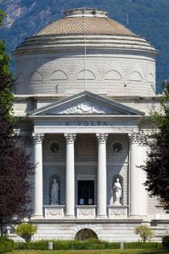 Volta Temple in Como, Italy Stock Photos