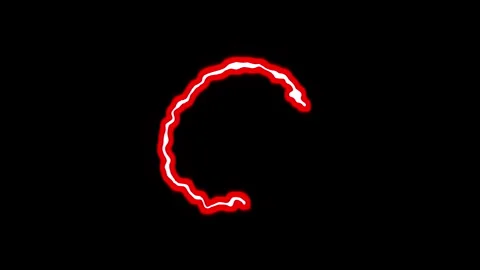 Voltage background designed with a vibrant neon red electric border 库存影片 346472226