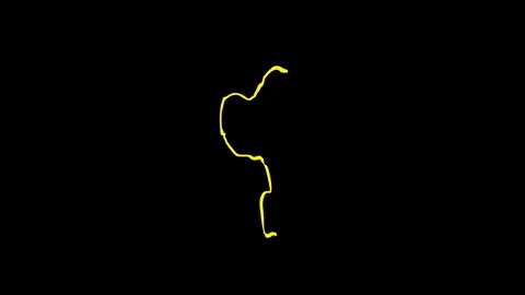 Voltage background designed with vibrant neon yellow vertical lightning Stock Footage 346491816
