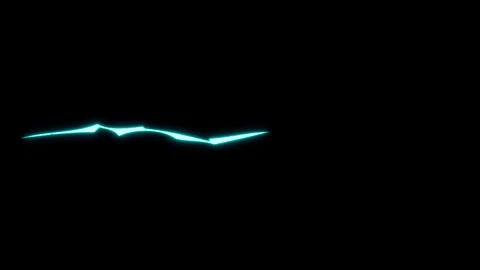 Voltage background featuring blue neon electrical streaks 库存影片 346472332