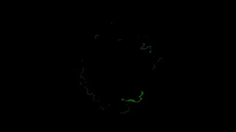 Voltage background showing floating green energy tendrils 库存影片 346471996