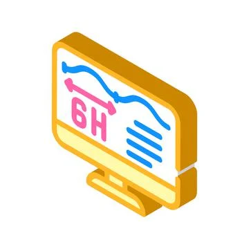 Voltage control isometric icon vector illustration color Stock Illustration