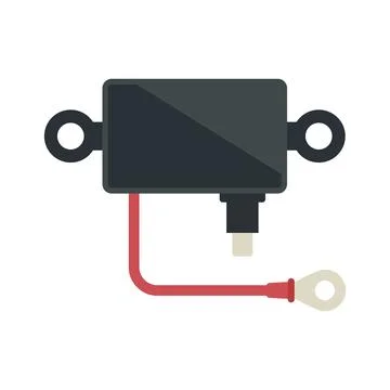 Voltage controller icon flat vector. Electric regulator 스톡 일러스트