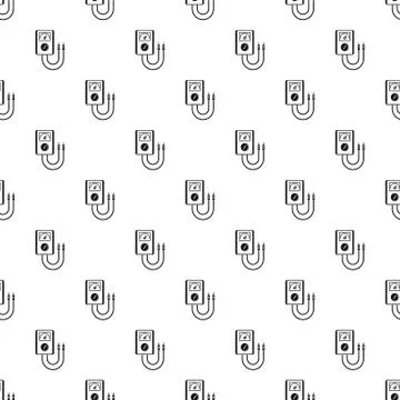 Voltage device tool pattern seamless Illustrazione stock