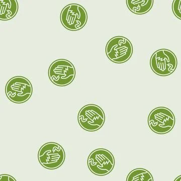 Voltage electricity glyph seamless pattern Stock Illustration