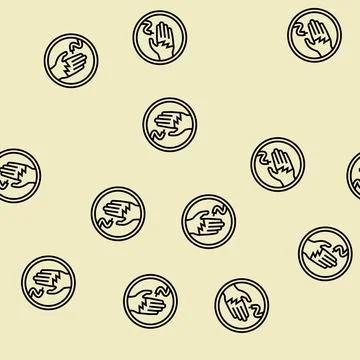 Voltage electricity line seamless pattern Stockillustratie