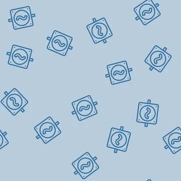 Voltage electricity line vector seamless pattern Illustrazione stock