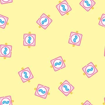 Voltage electricity vector seamless pattern Illustrazione stock