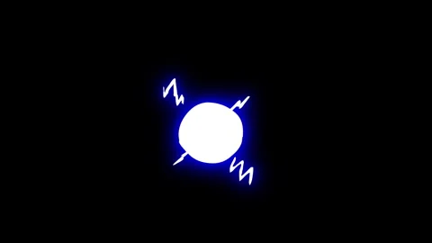 Voltage impact designed with modern blue electric burst graphics 库存影片 346748794