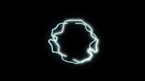 Voltage impact designed with modern ice blue spherical surge graphics Stock Footage 346752533