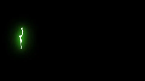 Voltage impact designed with modern mint curved bracket graphics Stock Footage 346749010