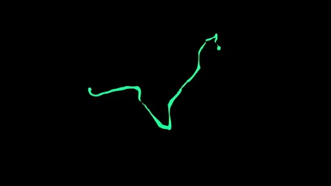 Voltage impact designed with a vibrant neon cyan electric stroke effect 库存影片 346491831